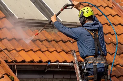 Démoussage et hydrofuge de toiture à Nohanent
